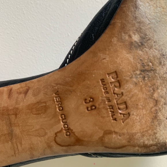 Black Prada Heels Size 9 - Picture 4 of 4